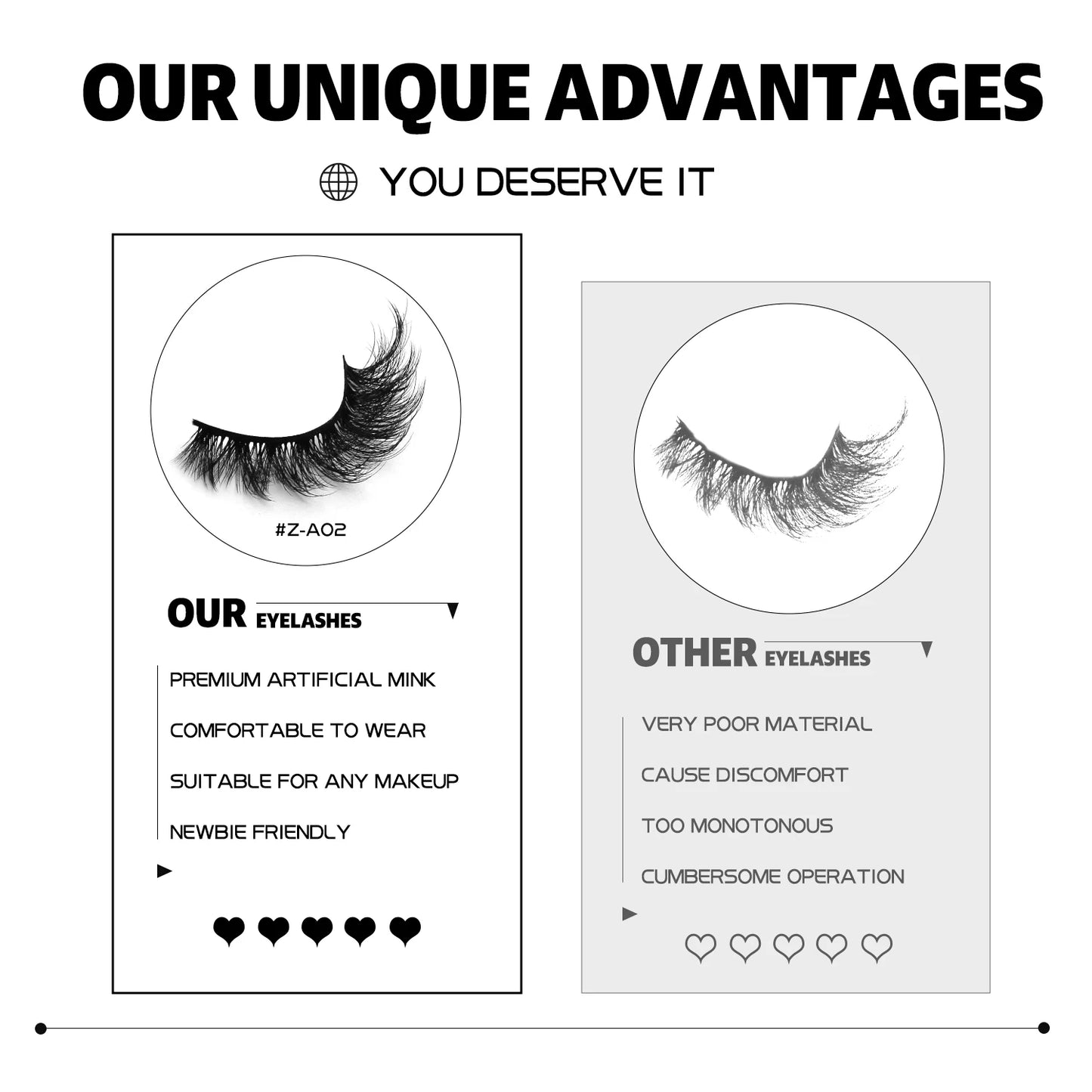 3D Mink Lashes Cat Eyelashes