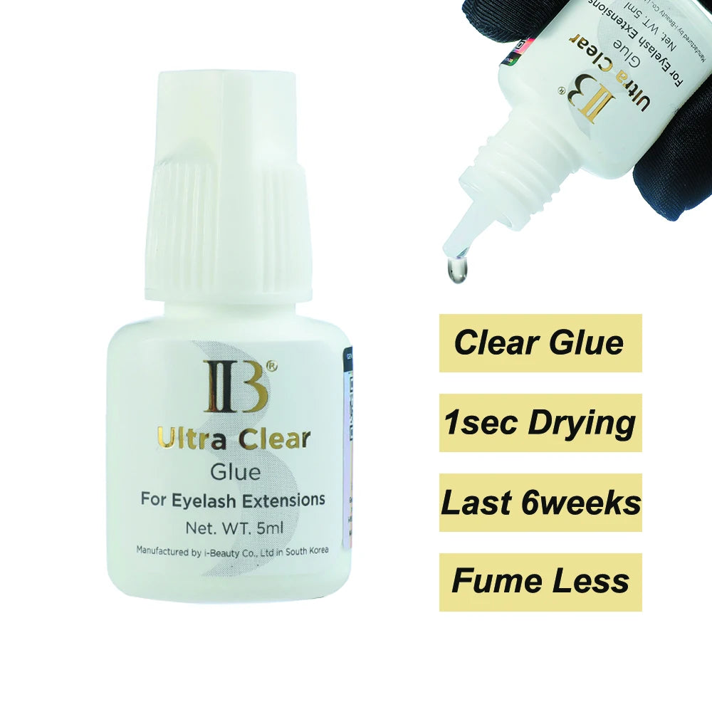 Original IB Lash Glue Super Plus Hyper Bond New Master Glue I-Beauty Eyelash Extension Adhesive Long Lasting Fast Dry Korea Glue